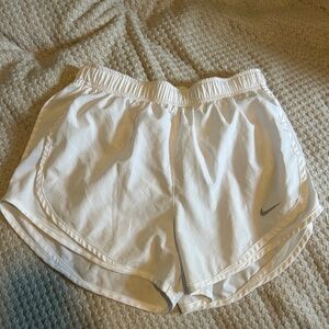 Nike workout shorts white size small